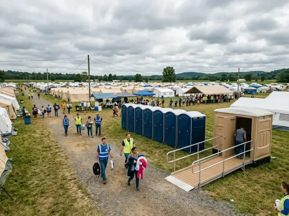 disaster-relief-camp-restrooms-010 — frequently asked questions, Dumpster & Portable Bathrooms Rental in Valley City, ND